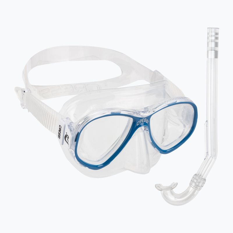 Cressi Gyermek Snorkel Set Perla Jr maszk + Minigringo Snorkel Clear Blue DM101220