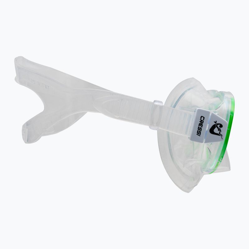 Cressi Perla + Minigringo Gyermek búvárszett maszk + snorkel zöld DM101267 3