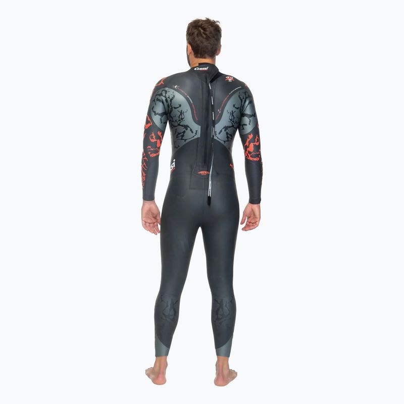 Férfi Cressi Kuwae 2/3/4 mm fekete/piros búvárruha 4