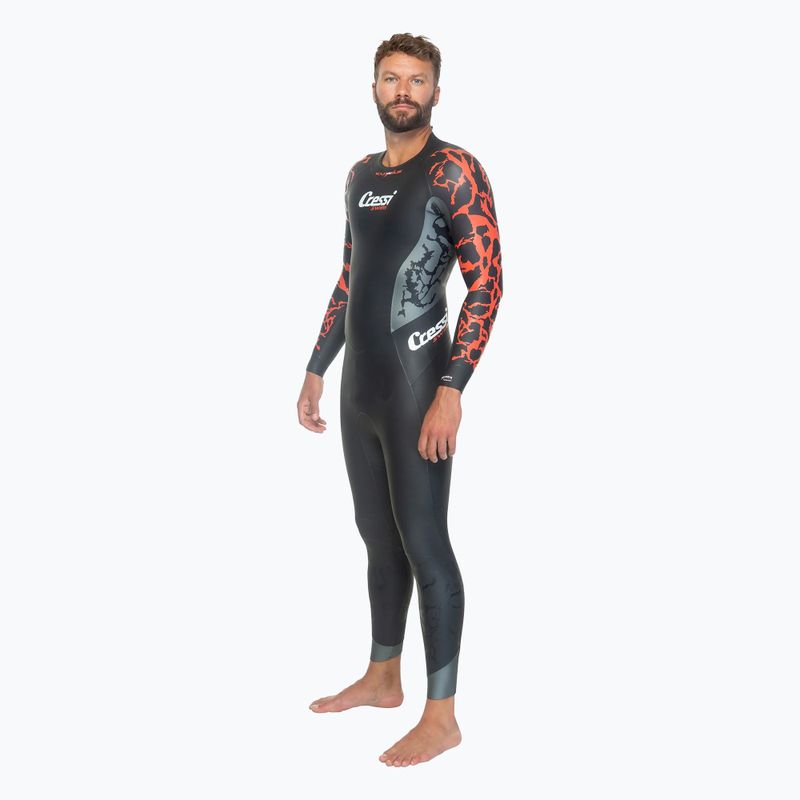 Férfi Cressi Kuwae 2/3/4 mm fekete/piros búvárruha 5