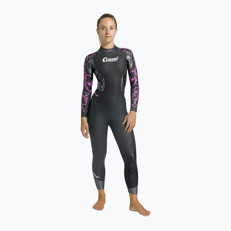 Cressi Kuwae női búvárruha 2/3/4 mm fekete/rózsaszín