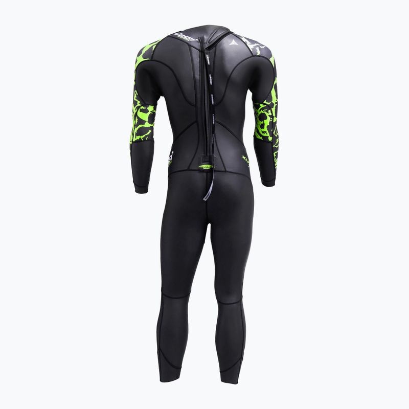 Cressi Kuwae 2 mm-es férfi búvárszivacs fekete-zöld DG002701 2
