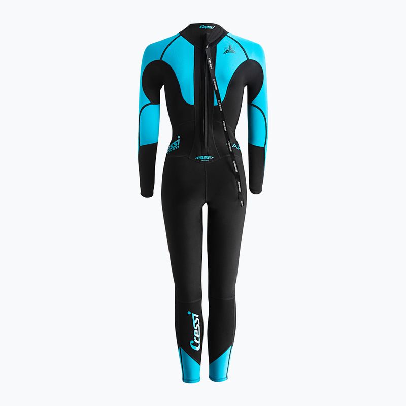 Cressi Karua 3/2 mm női búvárruha fekete-kék DG003001 2