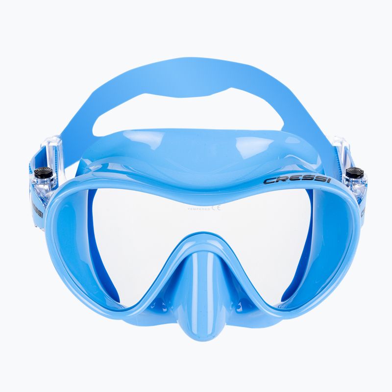 Cressi F1 búvárszett + Supernova Dry kék fém 2