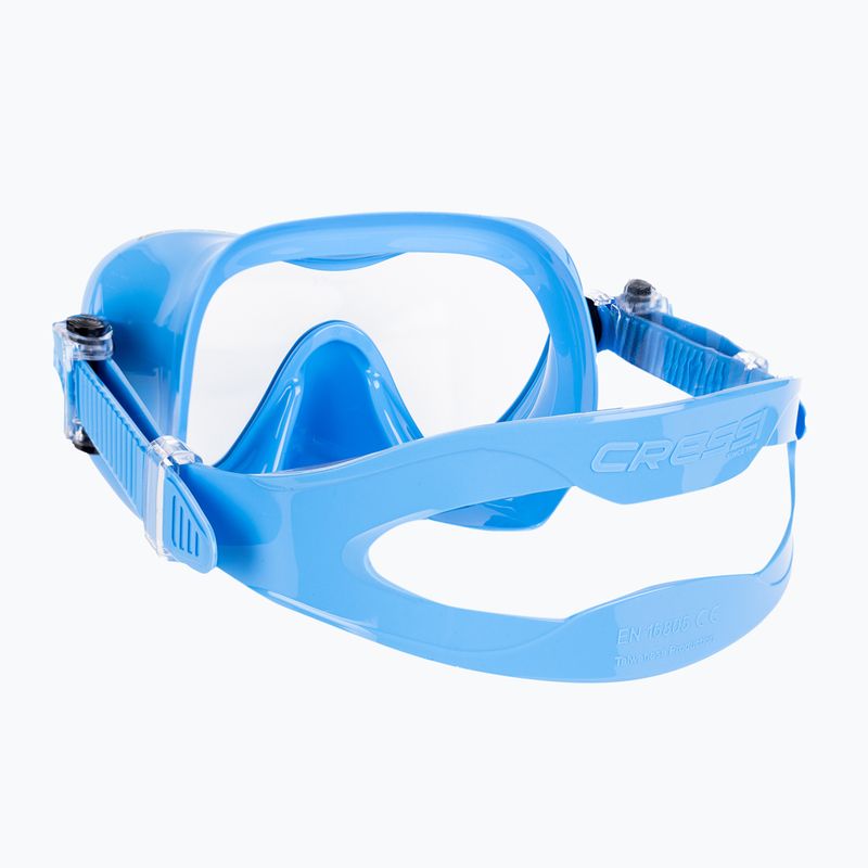 Cressi F1 búvárszett + Supernova Dry kék fém 4