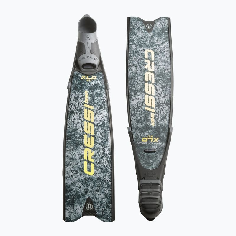 Cressi Gara Turbo Carbon Carbon szürke terepszínű búvárúszó uszonyok 2