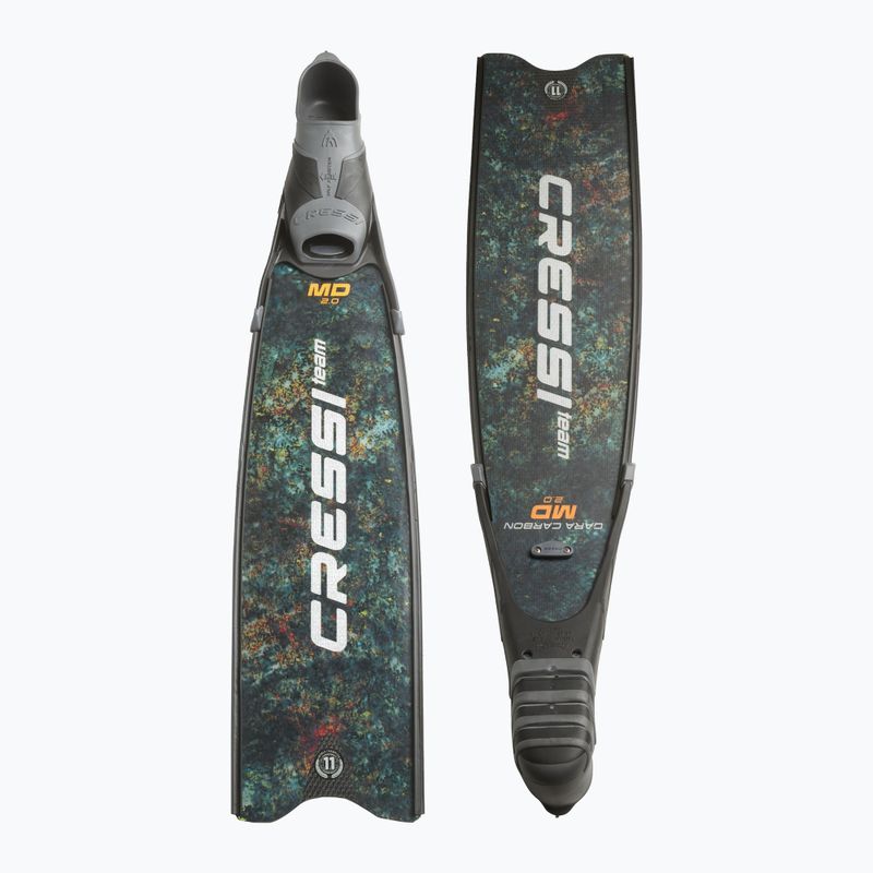 Cressi Gara Turbo Carbon Carbon zöld színarany búvárúszó uszonyok