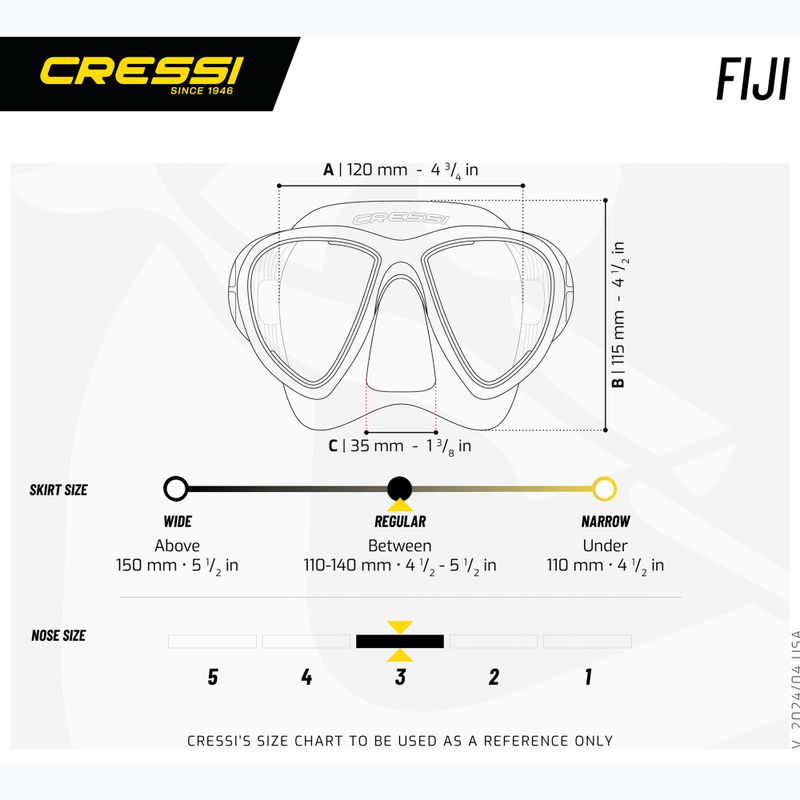 Cressi Fiji búvármaszk fekete/fekete 6