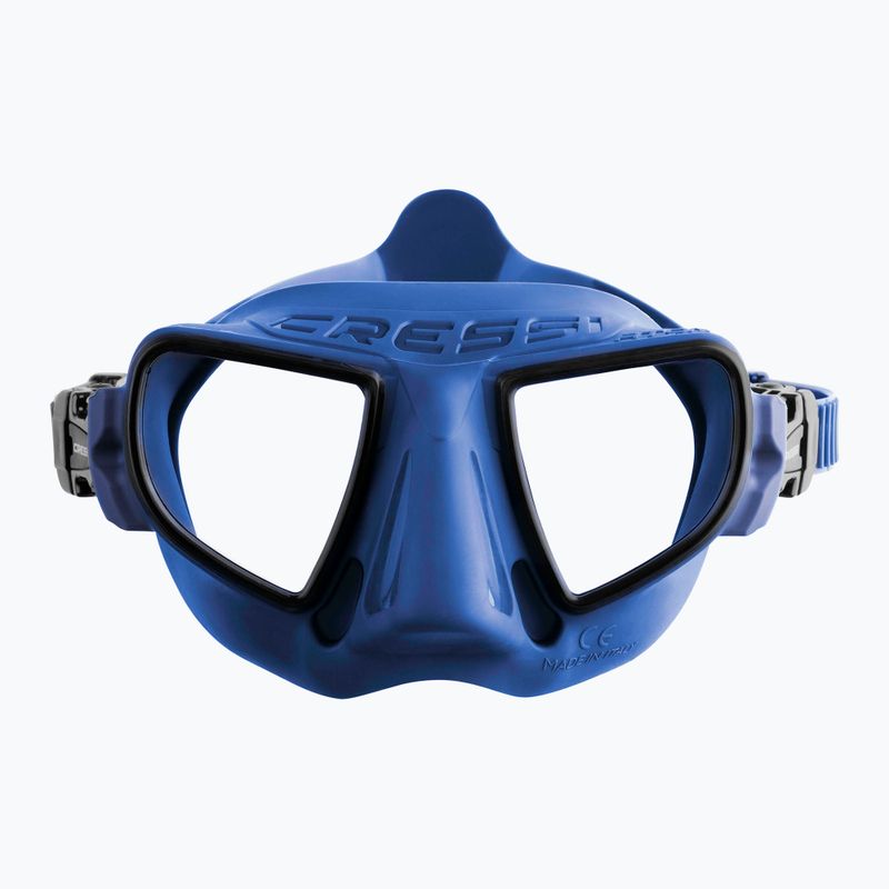 Cressi Atom kék fém/fekete búvármaszk 2