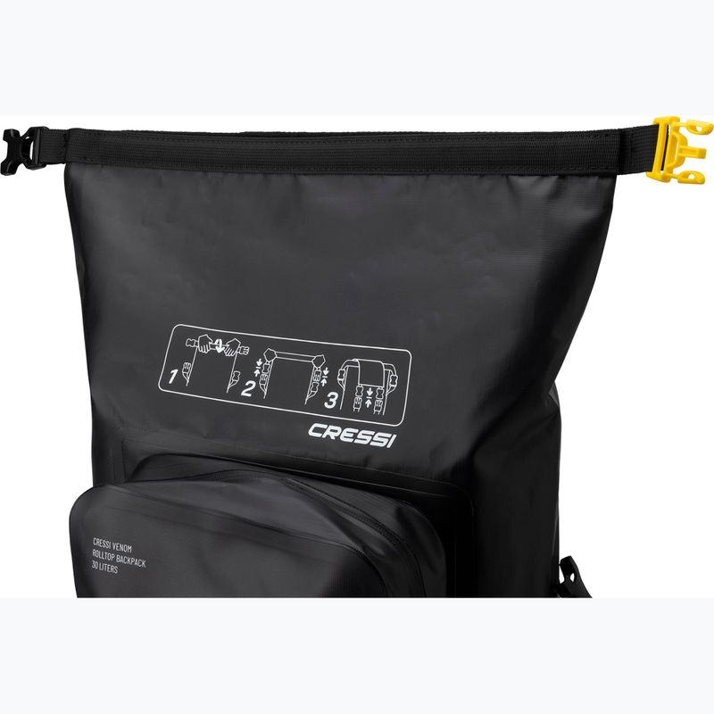 Cressi Venom Dry hátizsák 30 l fekete/sárga 6