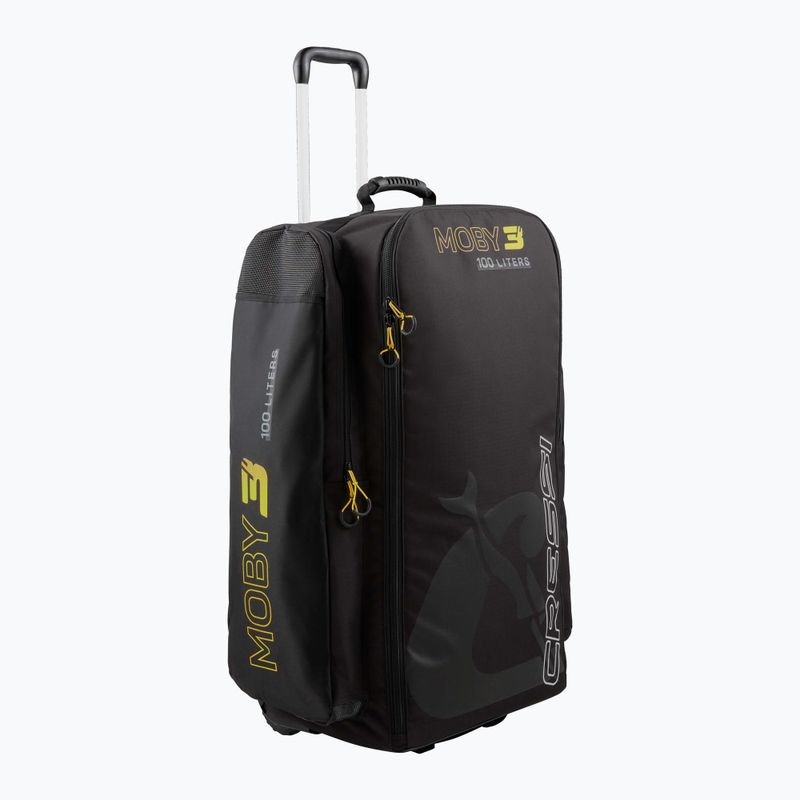 Cressi Moby 3 100 l utazótáska fekete/sárga