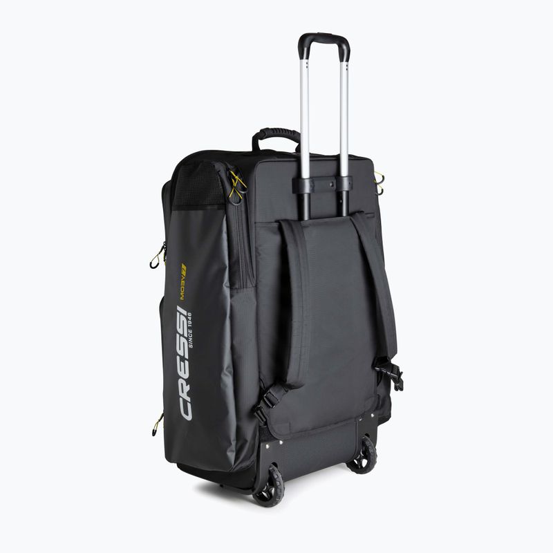 Cressi Moby 7 utazótáska 115 l fekete/sárga 5