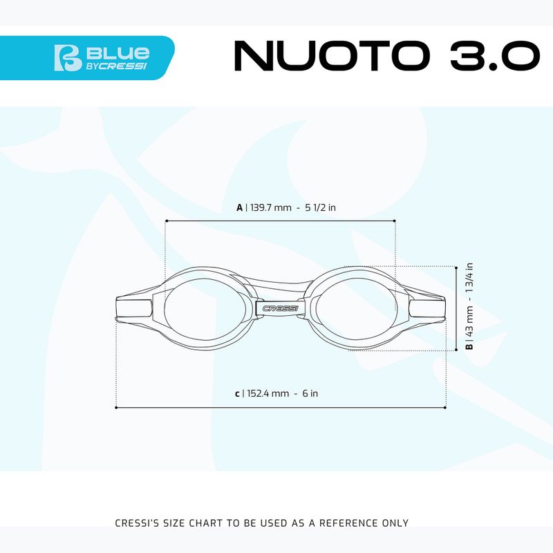 Cressi Nuoto 3.0 sárga/fekete úszószemüveg 4