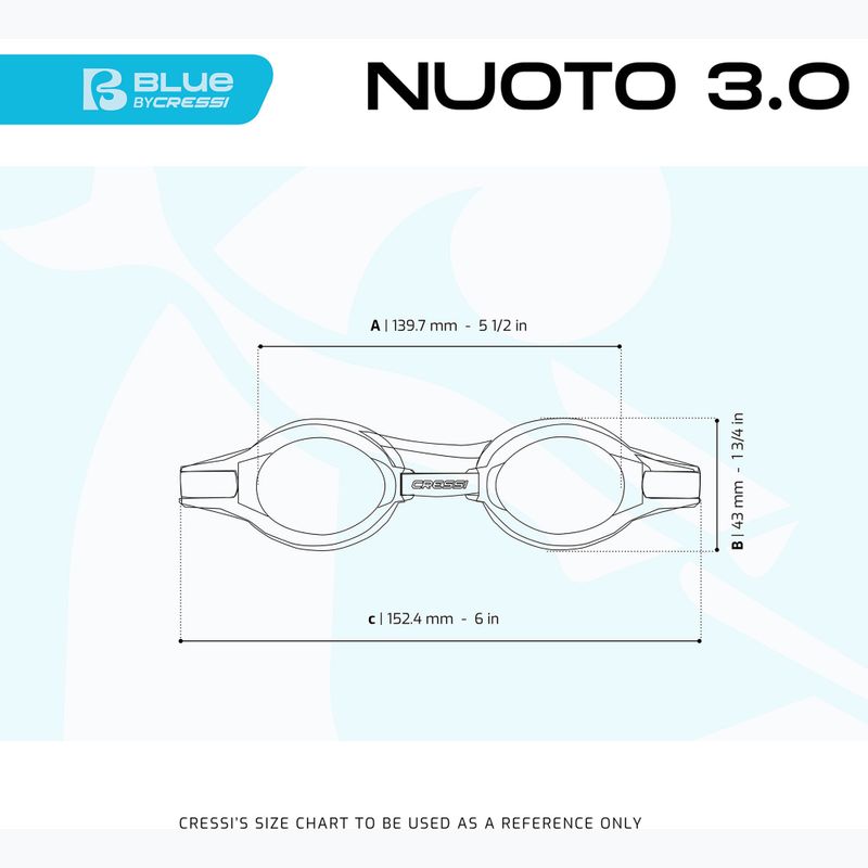 Cressi Nuoto 3.0 rózsaszín/tiszta úszószemüveg 4