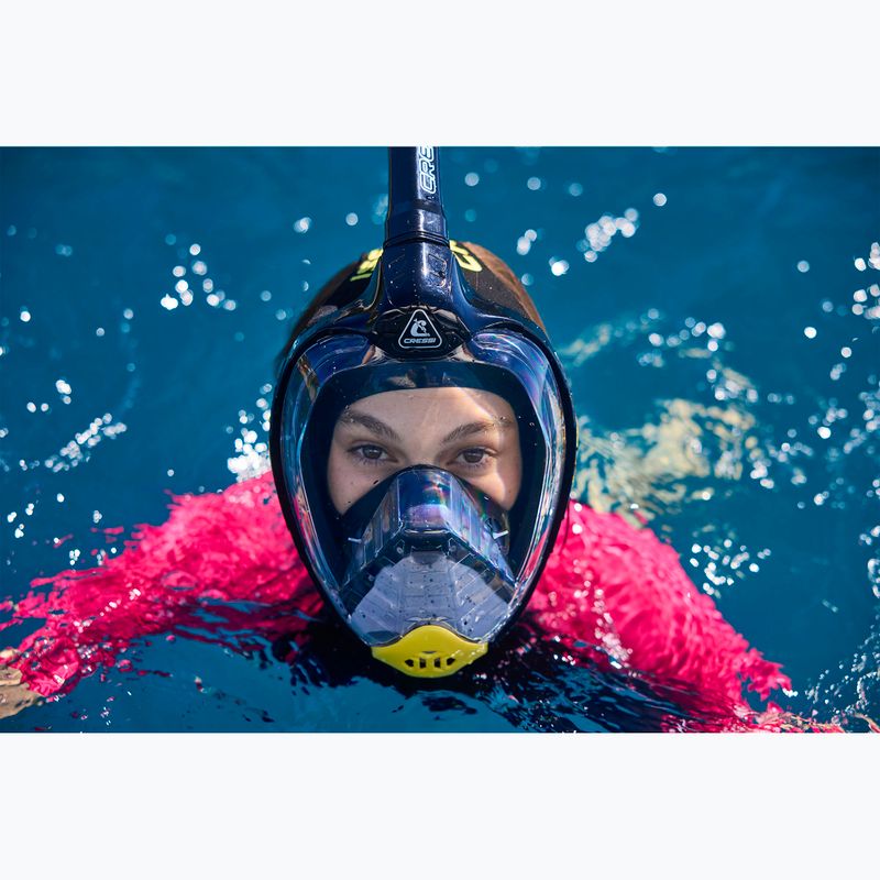 Cressi Bali Bali Full Face búvármaszk fekete/sárga 7