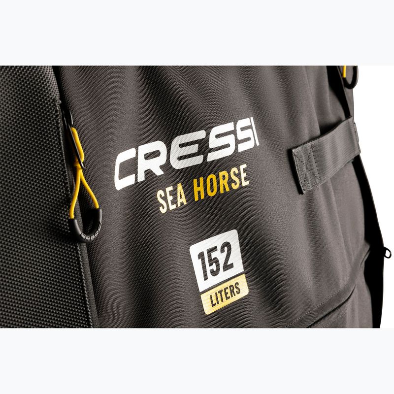 Cressi Sea Horse utazótáska 152 l fekete/sárga 8