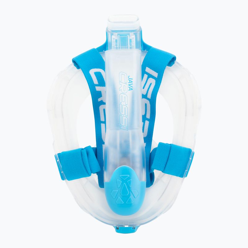 Teljes arcmaszk snorkelinghez Cressi Java Full Face clear/blue 6