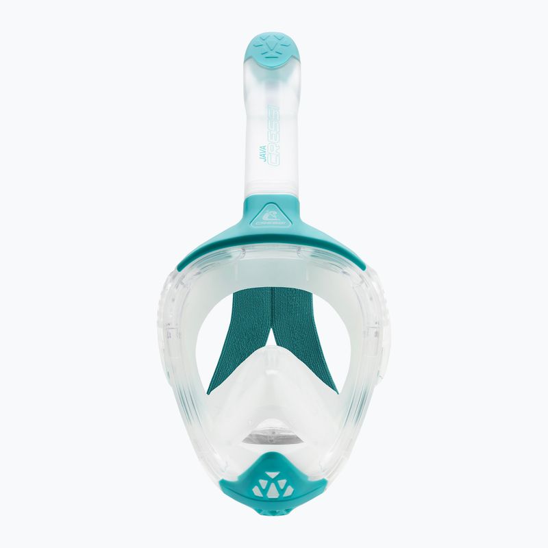 Teljes arcmaszk snorkelinghez Cressi Java Full Face clear/aquamarine 3