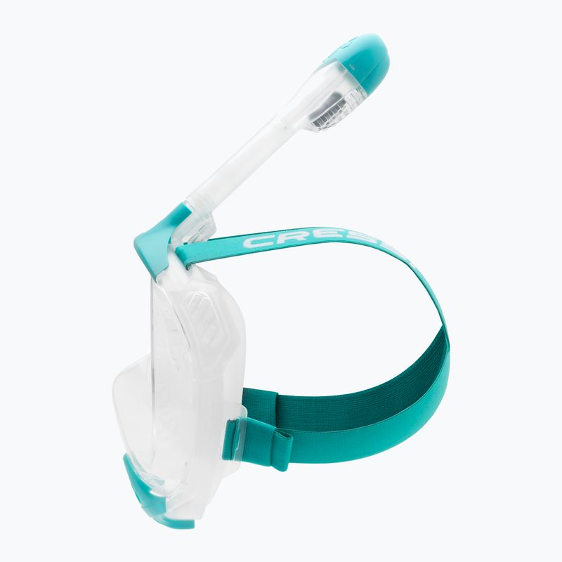 Teljes arcmaszk snorkelinghez Cressi Java Full Face clear/aquamarine 5