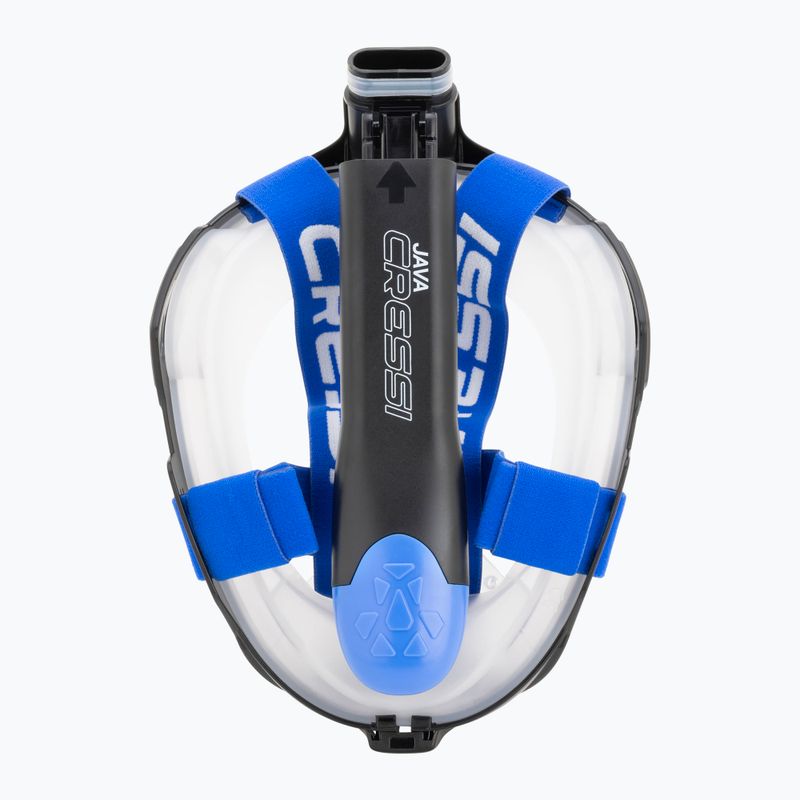 Teljes arcmaszk snorkelinghez Cressi Java Full Face black/blue 5