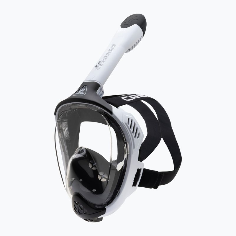 Teljes arcmaszk snorkelinghez Cressi Java Full Face white/black 2