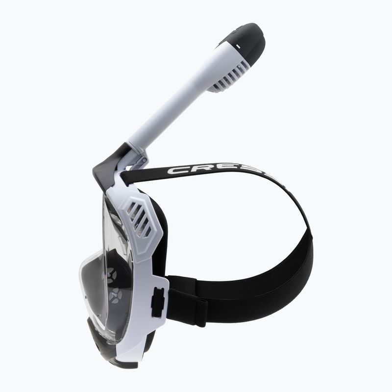 Teljes arcmaszk snorkelinghez Cressi Java Full Face white/black 5