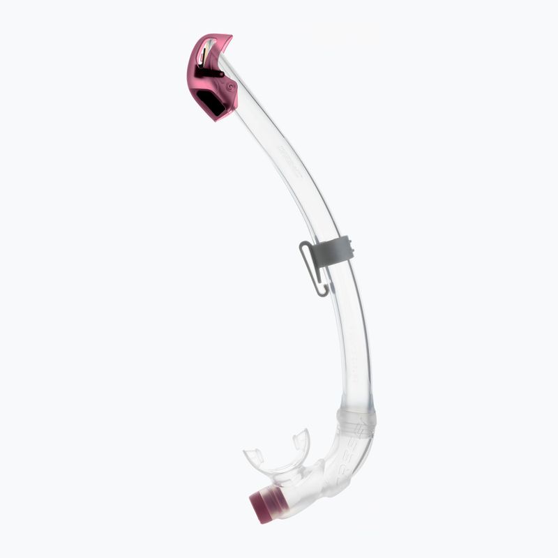 Gyermek snorkel Cressi Seal Dry átlátszó/rózsaszínű