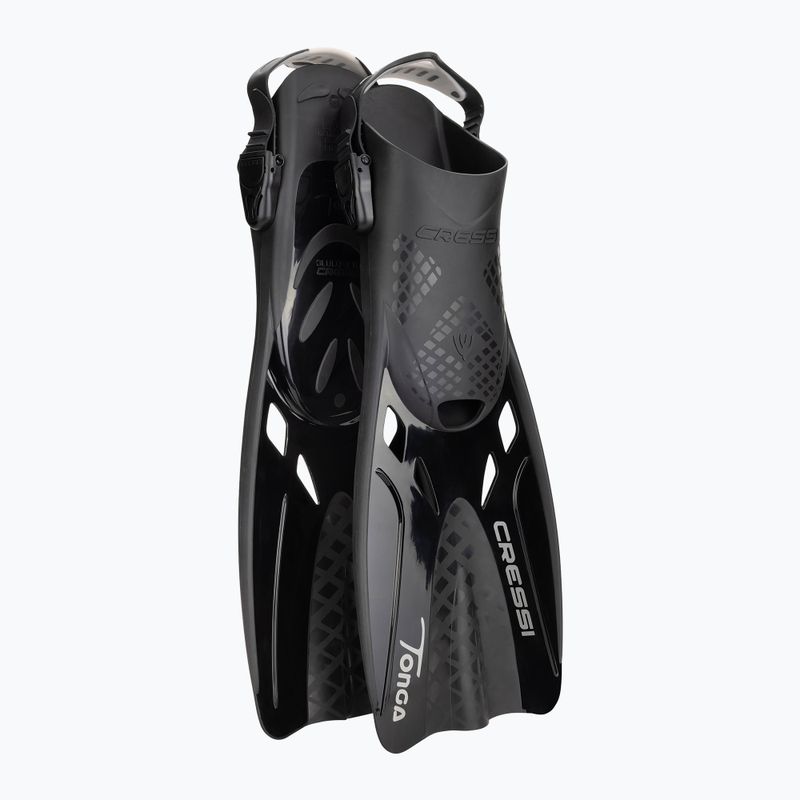 Cressi Baron + Tonga búvárszett fekete/fekete/fekete 2
