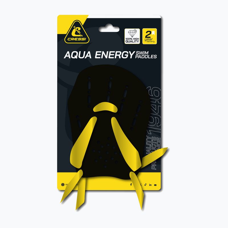 Cressi Aqua Energy úszó evezők fekete/sárga színben 3