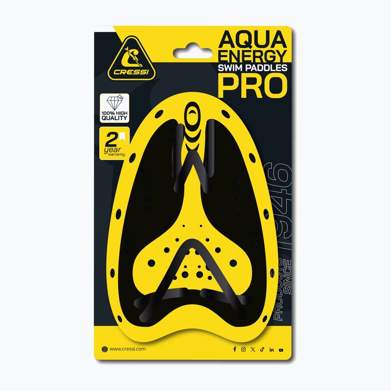 Cressi Aqua Energy Pro úszó evezők fekete/sárga színűek 3