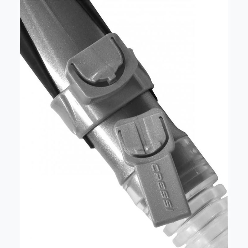 Cressi Alpha Ultra Dry átlátszó/fekete/fehér snorkel 5