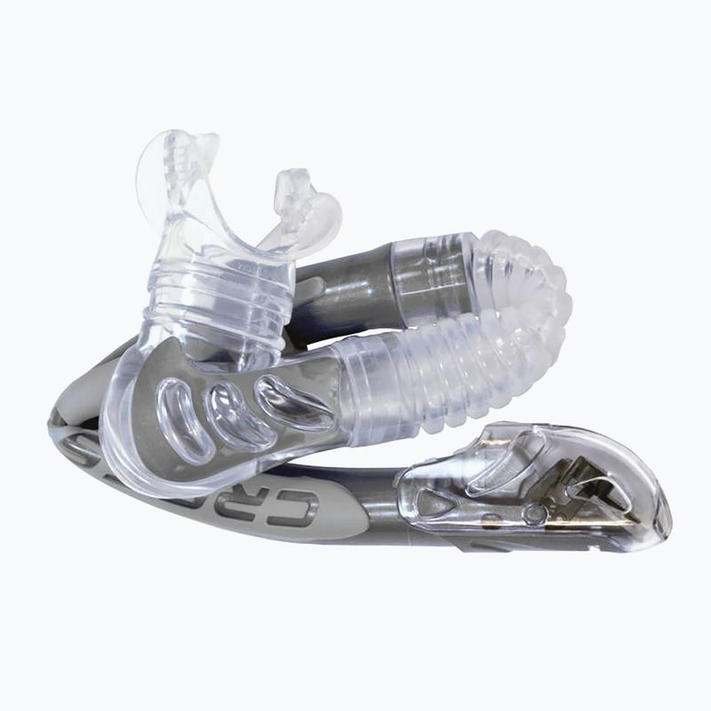 Cressi Alpha Ultra Dry átlátszó/fekete/fehér snorkel 6