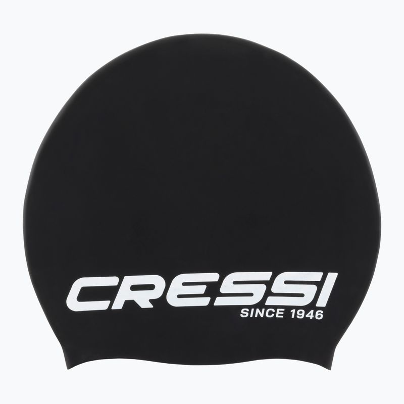 Cressi Loira Long Hair hosszú hajú úszósapka fekete/fehér
