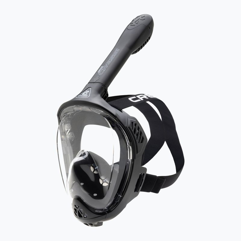 Teljes arcmaszk snorkelinghez Cressi Java Full Face black/black 2