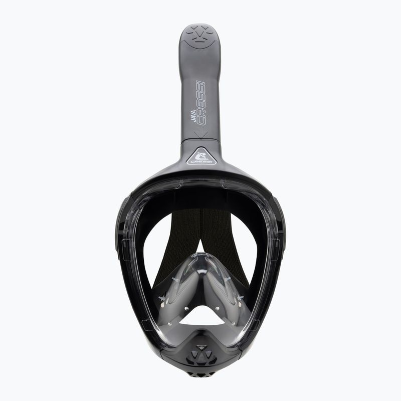 Teljes arcmaszk snorkelinghez Cressi Java Full Face black/black 3