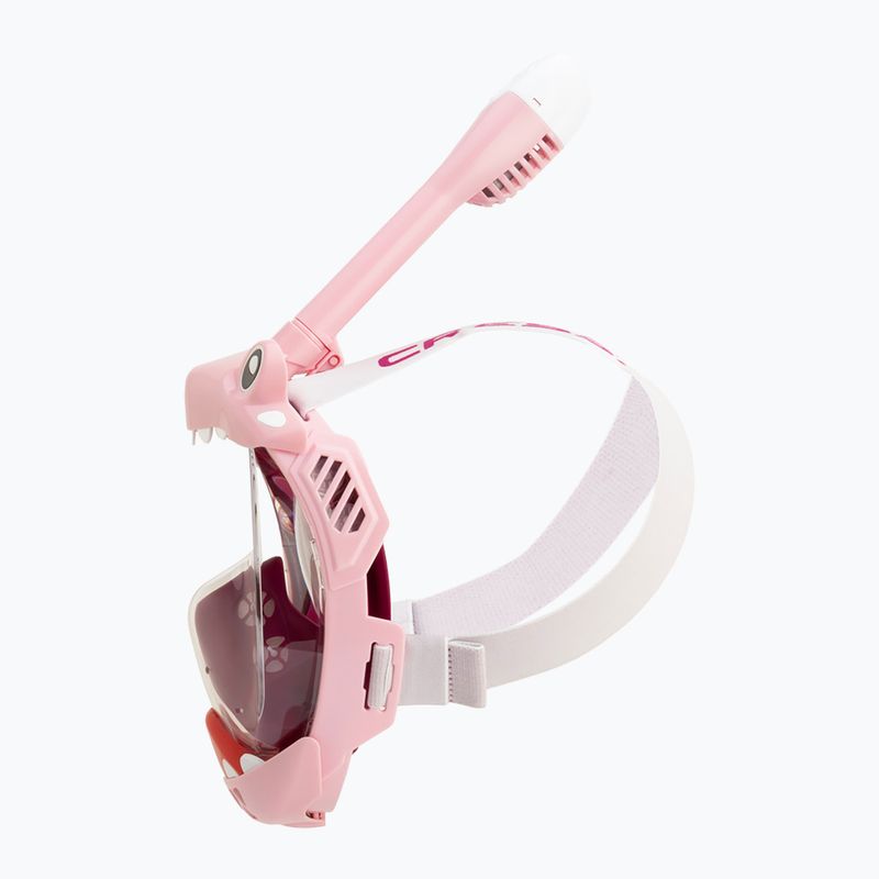 Gyermek teljes arcot fedő snorkelmaszk Cressi Kiddy Full Face Jr pink/purple/white 4