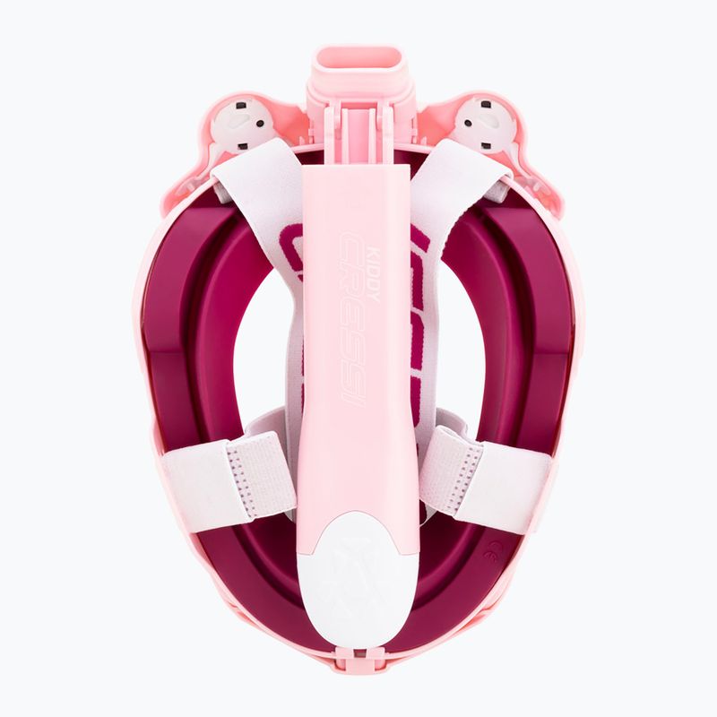 Gyermek teljes arcot fedő snorkelmaszk Cressi Kiddy Full Face Jr pink/purple/white 5