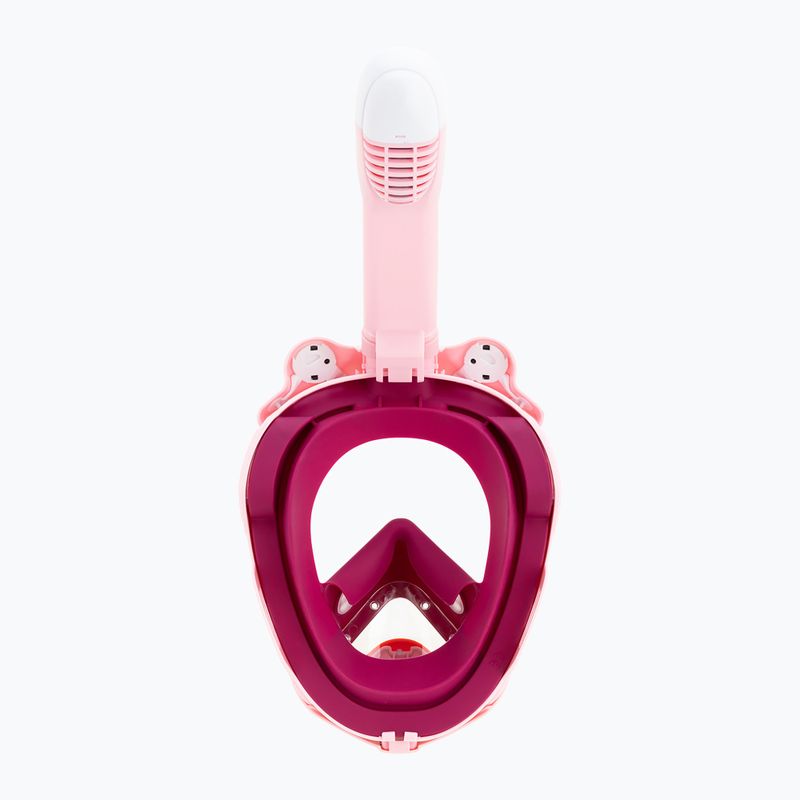 Gyermek teljes arcot fedő snorkelmaszk Cressi Kiddy Full Face Jr pink/purple/white 6