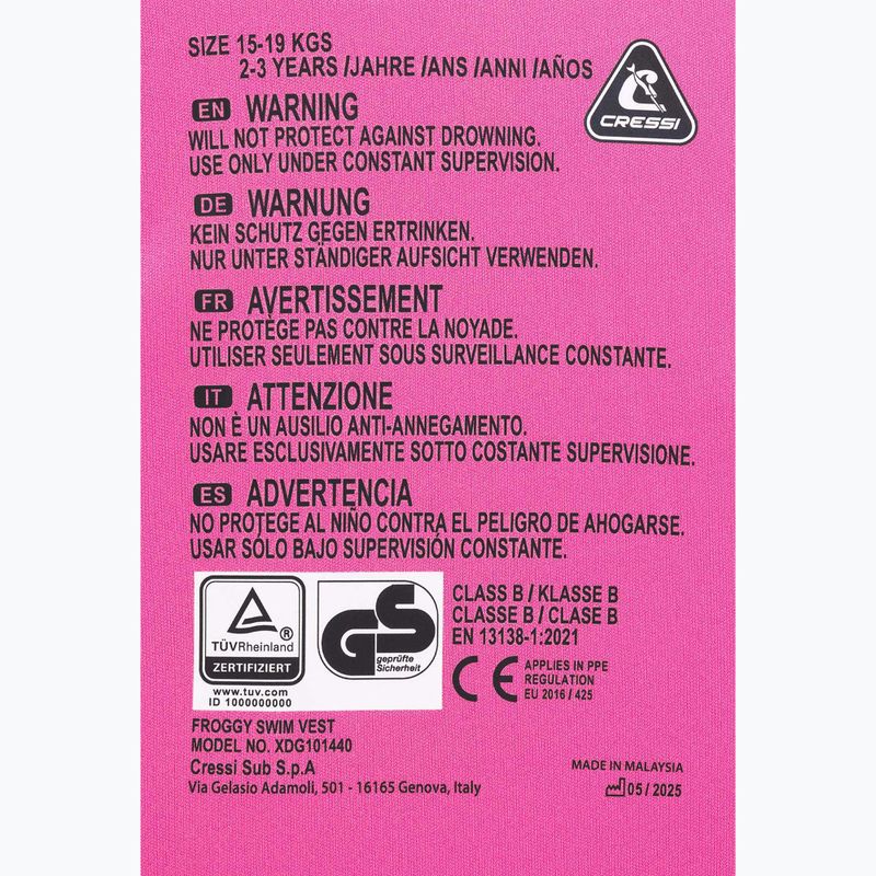 Gyermek mentőmellény Cressi Froggy pink/lilac 4