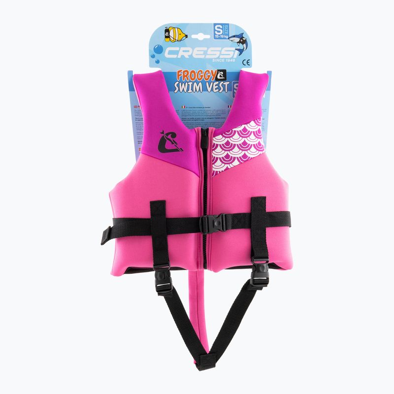 Cressi Froggy pink/lilac gyermek úszómellény 5
