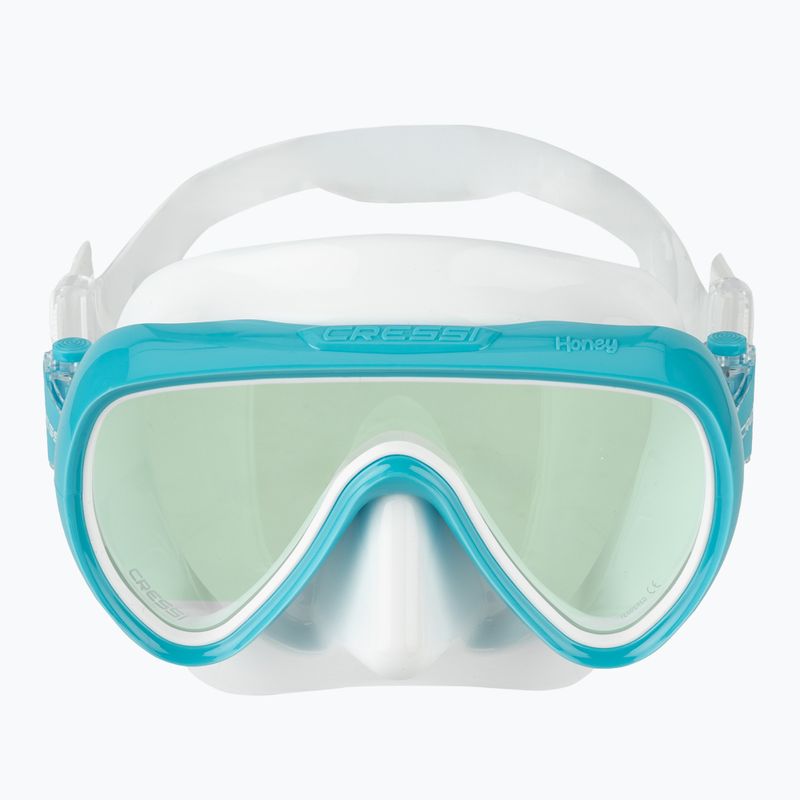 Női búvármaszk Cressi Honey 420 UV white/aquamarine/blue/orange 2