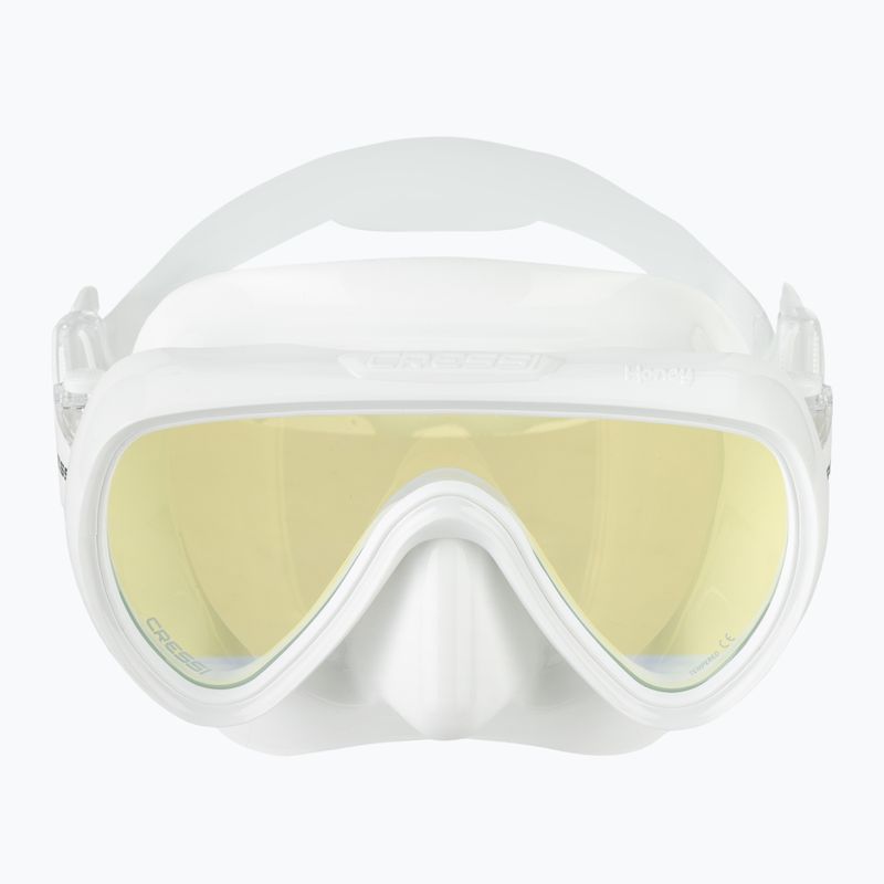 Női búvármaszk Cressi Honey 420 UV white/white/yellow/blue 2