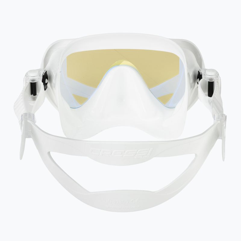Női búvármaszk Cressi Honey 420 UV white/white/yellow/blue 4