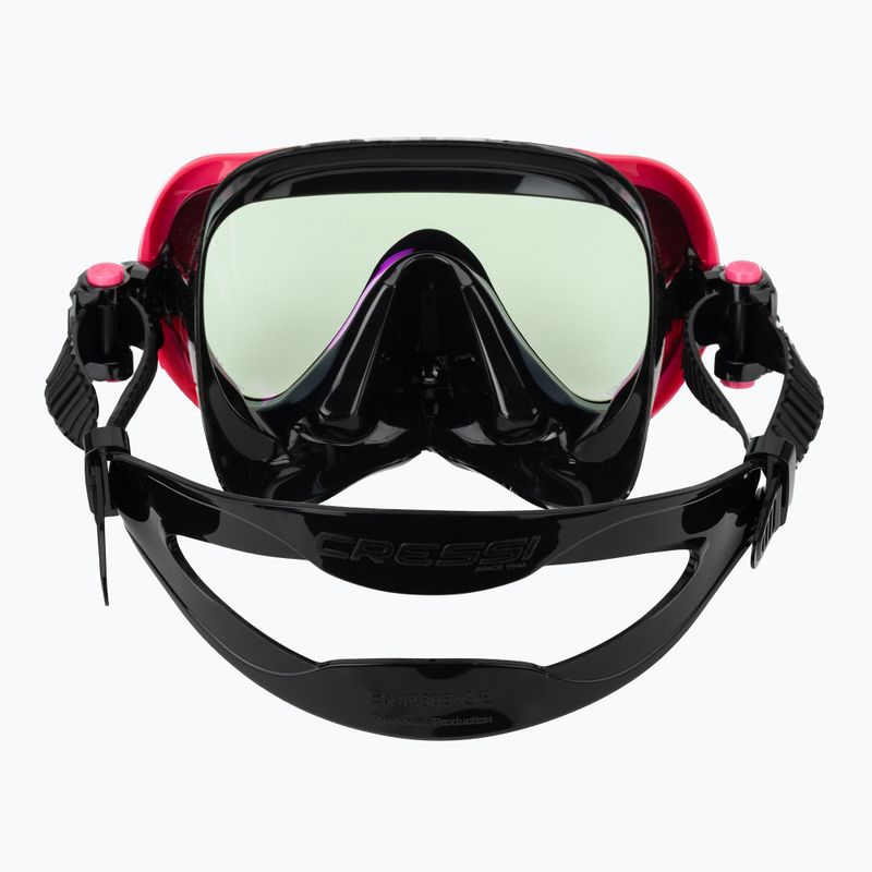 Női búvármaszk Cressi Honey 420 UV black/fuchsia/blue/orange 4