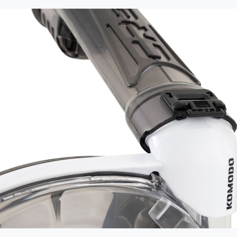 Teljes arcot fedő búvármaszk sznorkelezéshez Cressi Komodo Full Face white/black 7