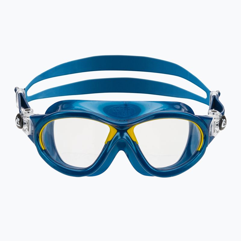 Gyermek úszómaszk Cressi Mini Cobra blue/yellow 2