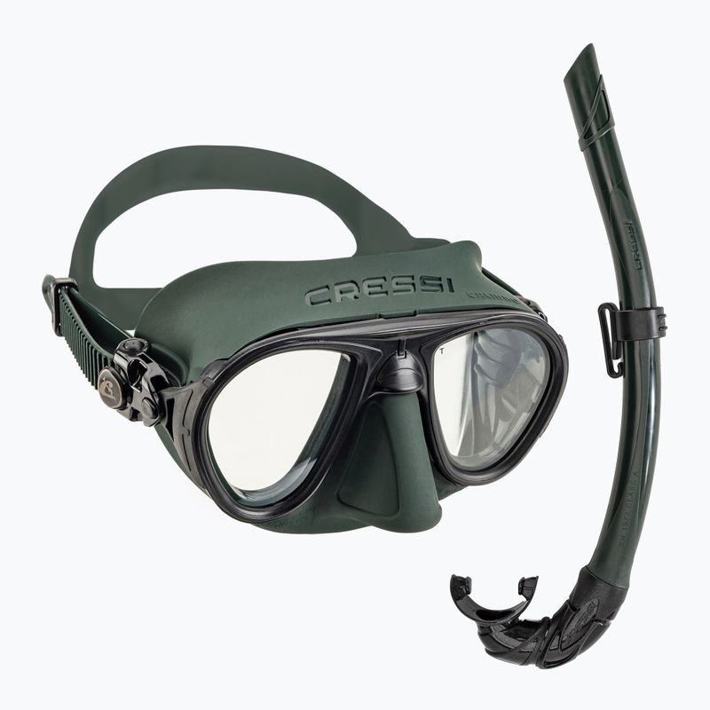 Búvárszett Cressi Calibro + Corsica maszk + snorkel zöld DS439850