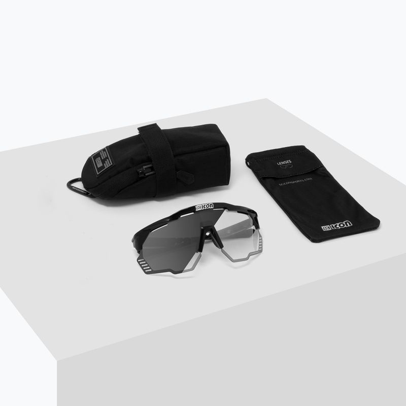 SCICON Aeroshade Kunken fekete fényes/scnpp fotokróm ezüst kerékpáros szemüveg EY31010200 7
