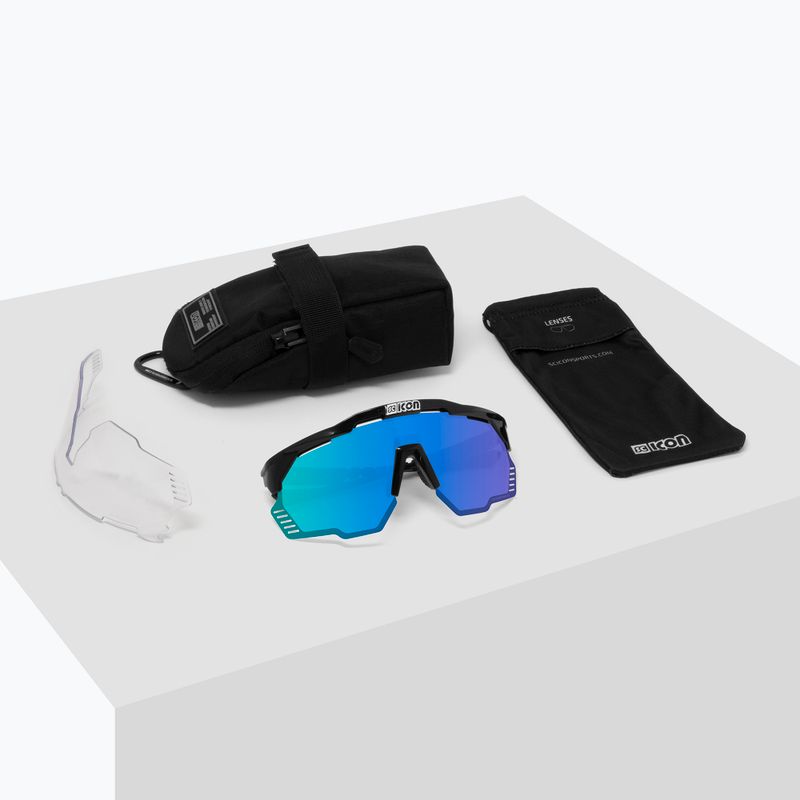 SCICON Aeroshade Kunken fehér fényes/scnpp többtükrös kék kerékpáros szemüveg EY31030800 7