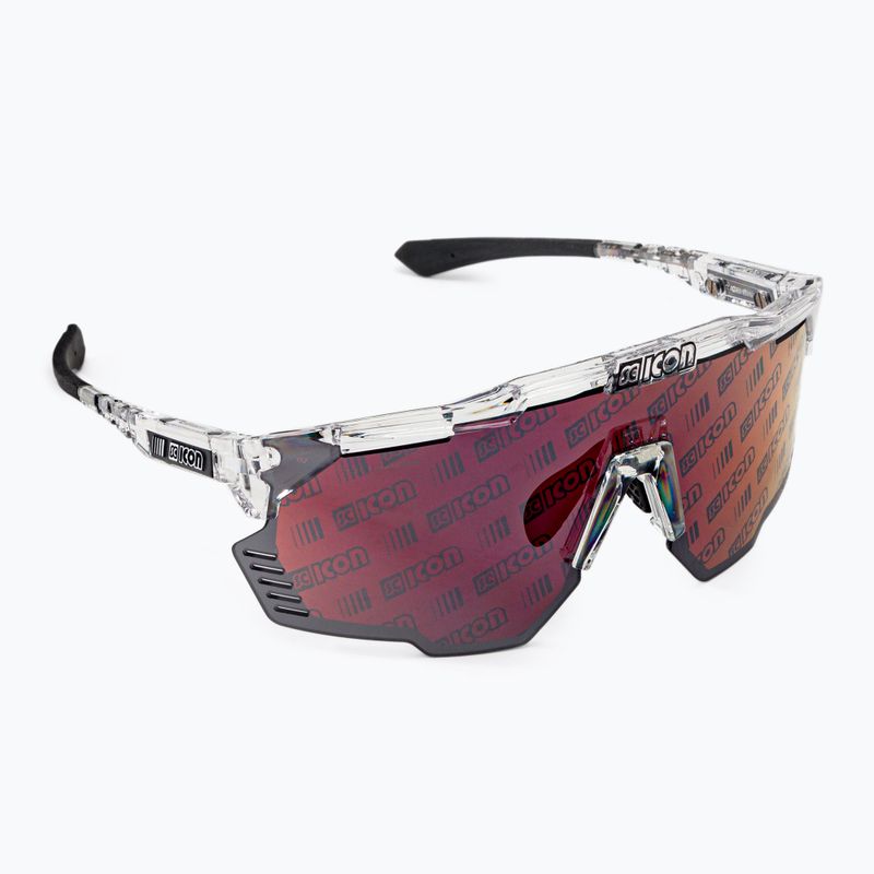 SCICON Aeroshade Kunken kristály fényes/scnpp monogram többtükrös piros kerékpáros szemüveg EY31130700